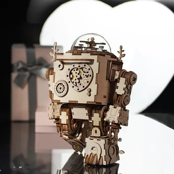 Manual DIY Music Box Wooden Music Box 3D Puzzle Clockwork Robot Music Box Child / Friend Christmas Gift Birthday Gift
Manual DIY Music Box Wooden Music Box 3D Puzzle Clockwork Robot Music Box Child / Friend Christmas Gift Birthday Gift
