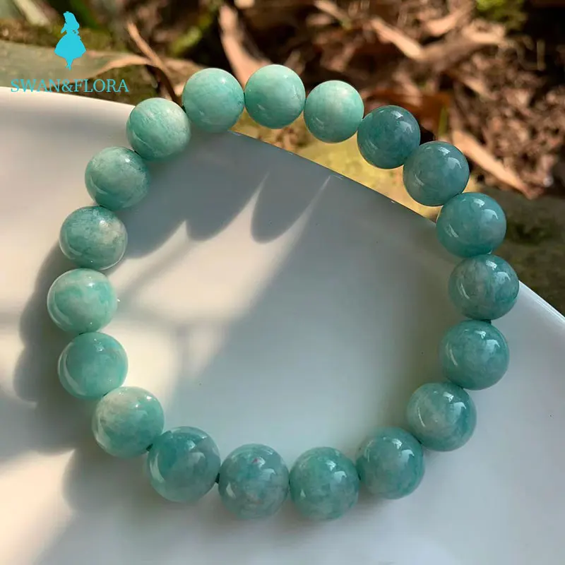 11MM Genuine Natural Mozambique amazonite Beads Bracelet Crystal Gift Woman Round Beads Jewelry fine
11MM Genuine Natural Mozambique amazonite Beads Bracelet Crystal Gift Woman Round Beads Jewelry fine