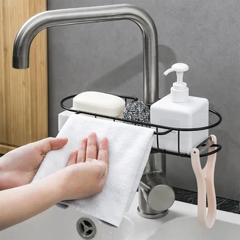 Faucet Hanging Sink Storage Holder For Bathroom Kitchen Supplies Dish Cloth Drain Dry Towel Storage Rack Organizer Drain Rack 
Faucet Hanging Sink Storage Holder For Bathroom Kitchen Supplies Dish Cloth Drain Dry Towel Storage Rack Organizer Drain Rack