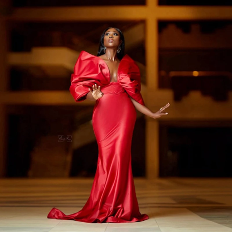 Charming Red Satin Aso Ebi Evening Dress Sexy Off The Shoulder Mermaid Evening Gowns V Neck Africa Bridal Party Dresses
Charming Red Satin Aso Ebi Evening Dress Sexy Off The Shoulder Mermaid Evening Gowns V Neck Africa Bridal Party Dresses