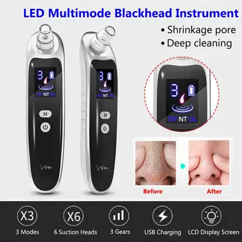 Face Nose Acne Black Dot Pimple Blackhead Remover Electric Blackhead Vacuum Cleaner Pore Skin Care Tools Machine With 6 Head
Face Nose Acne Black Dot Pimple Blackhead Remover Electric Blackhead Vacuum Cleaner Pore Skin Care Tools Machine With 6 Head