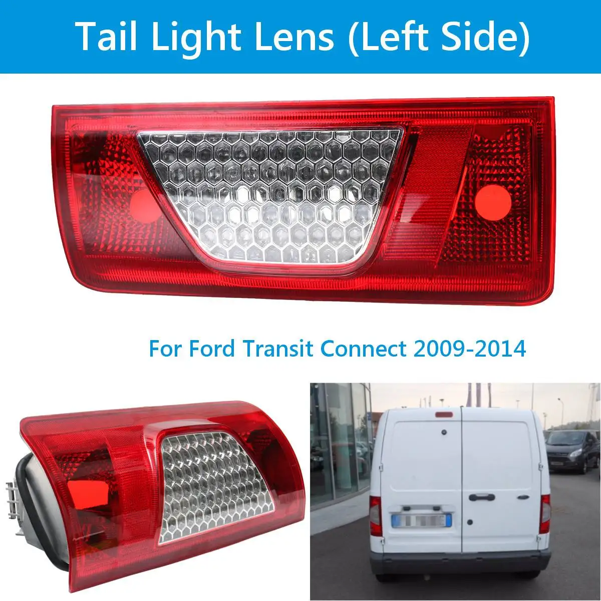 Car Red & Clear Right Left Tail Lamp Light Lens Replacement Rear Light Brake for Ford Transit/Connect 2009-2014
Car Red & Clear Right Left Tail Lamp Light Lens Replacement Rear Light Brake for Ford Transit/Connect 2009-2014