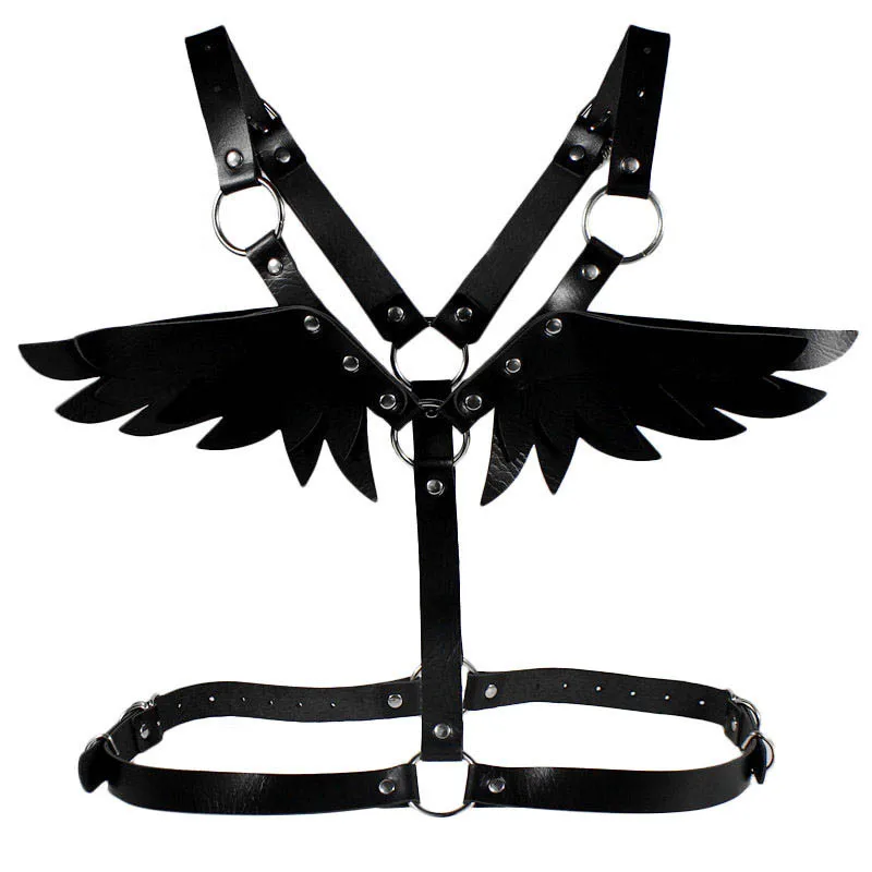 Wings Leather Harness Bondage Halterneck Beach Collar Gothic Waist Shoulder Necklaces Sexy Statement Party Jewelry Gifts
Wings Leather Harness Bondage Halterneck Beach Collar Gothic Waist Shoulder Necklaces Sexy Statement Party Jewelry Gifts