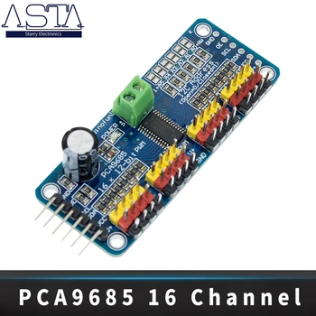 10pcs/lot 16 Channel 12-bit PWM/Servo Driver-I2C interface PCA9685 module or Raspberry pi shield module servo shield
10pcs/lot 16 Channel 12-bit PWM/Servo Driver-I2C interface PCA9685 module or Raspberry pi shield module servo shield