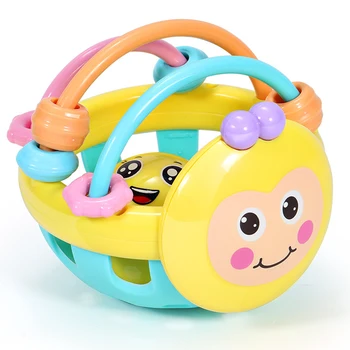Soft Teether Cartoon Developmental Bee Shape Dumbbell Educational Ball Gift Toddler Knocking Interesting Rattle Toy Hand Game
Soft Teether Cartoon Developmental Bee Shape Dumbbell Educational Ball Gift Toddler Knocking Interesting Rattle Toy Hand Game