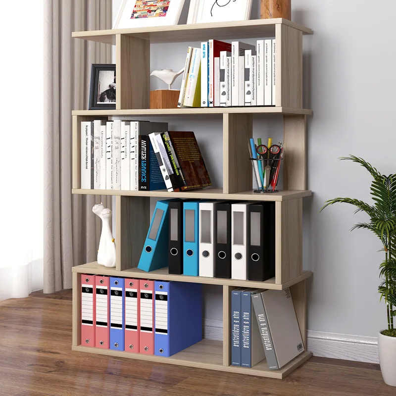 

Bookcase Bookshelf Combination Minimalist Modern Storage Shelf Simplicity Economical Province Space Table Students Household