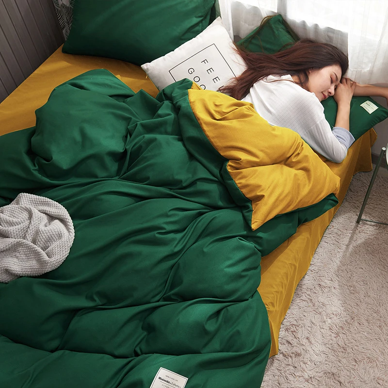 Bedding set solid color double elastic sheet four sets thick skin-friendly sanding quilt and bedding set cross-border wholesale
Bedding set solid color double elastic sheet four sets thick skin-friendly sanding quilt and bedding set cross-border wholesale