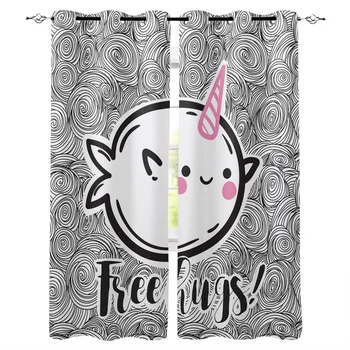 Narwhal Japanese Cartoon Child Window Curtains LivingRoom Kitchen Curtains for Bedroom Left and Right Biparting Open Curtains
Narwhal Japanese Cartoon Child Window Curtains LivingRoom Kitchen Curtains for Bedroom Left and Right Biparting Open Curtains
