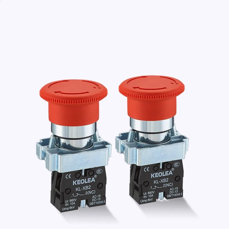 P60 Mushroom head power switch emergency stop 10A 22mm push button switch (ZB2) XB2-BS542 XB2-BS442 XB2-BS542C
P60 Mushroom head power switch emergency stop 10A 22mm push button switch (ZB2) XB2-BS542 XB2-BS442 XB2-BS542C