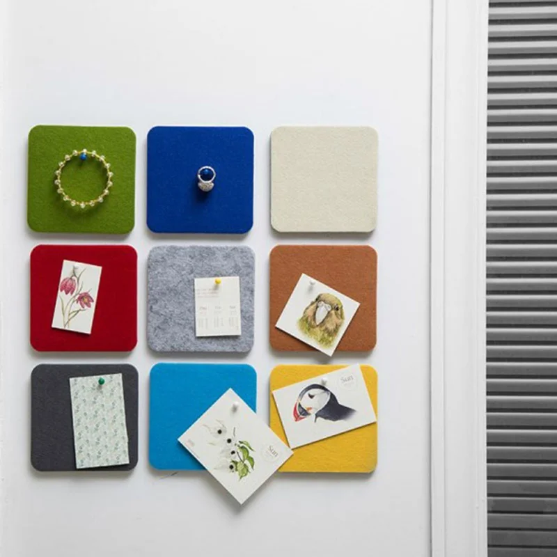 2/6pcs Square Round Hexagon Self Adhesive Felt Pin Board Bulletin Memo Photo Cork Boards Colorful Foam Wall Decorative Tiles
2/6pcs Square Round Hexagon Self Adhesive Felt Pin Board Bulletin Memo Photo Cork Boards Colorful Foam Wall Decorative Tiles