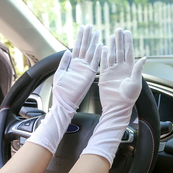 New Women Lace Sunscreen Gloves Summer Spring Female Stretch Gloves Anti-UV Resistant Driving Glove Breathable Guantes white 
New Women Lace Sunscreen Gloves Summer Spring Female Stretch Gloves Anti-UV Resistant Driving Glove Breathable Guantes white