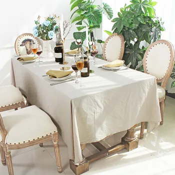 DUNXDECO Tablecloth Dinner Party Table Cover Fabric Cotton Washed Wrinkle Quality Modern Simple Plain Color Home Textile 
DUNXDECO Tablecloth Dinner Party Table Cover Fabric Cotton Washed Wrinkle Quality Modern Simple Plain Color Home Textile