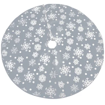 1Pc Non-woven Fabrics Snowflake Christmas Tree Skirt for Christmas Tree New Year Decoration Grey
1Pc Non-woven Fabrics Snowflake Christmas Tree Skirt for Christmas Tree New Year Decoration Grey