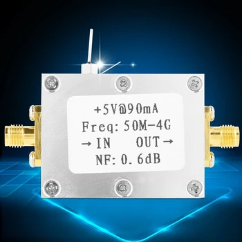 Low Noise LNA 50M-4GHz NF=0.6DB RF Amplifier FM HF VHF/UHF Ham Radio Module Radio -110DBm 
Low Noise LNA 50M-4GHz NF=0.6DB RF Amplifier FM HF VHF/UHF Ham Radio Module Radio -110DBm