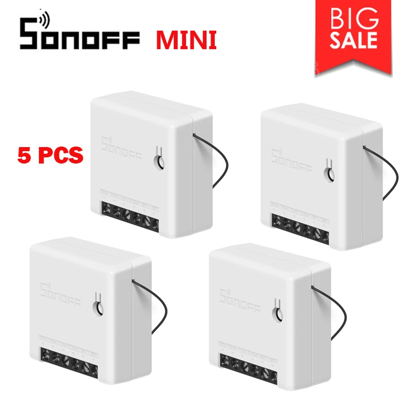 3/5/8PCS Itead SONOFF MINI DIY WiFi Smart home Switch control by eWeLink Support an external Switch Work With Alexa Google Home
3/5/8PCS Itead SONOFF MINI DIY WiFi Smart home Switch control by eWeLink Support an external Switch Work With Alexa Google Home