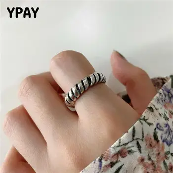 YPAY 100% Genuine 925 Sterling Silver Open Rings for Women Korea Vintage Twisted Adjustable Finger Ring Bague Jewelry YMR1073
YPAY 100% Genuine 925 Sterling Silver Open Rings for Women Korea Vintage Twisted Adjustable Finger Ring Bague Jewelry YMR1073