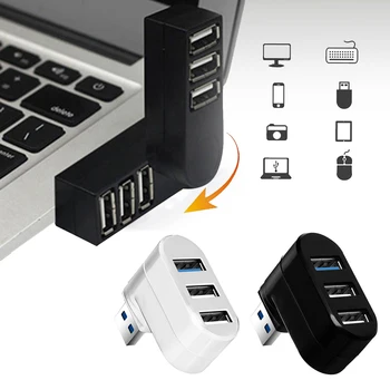 1PC Mini 3 Ports USB 3.0 Hub High Speed Data Transfer Splitter Box Adapter For PC Laptop MacBook Pro Computer Accessories
1PC Mini 3 Ports USB 3.0 Hub High Speed Data Transfer Splitter Box Adapter For PC Laptop MacBook Pro Computer Accessories