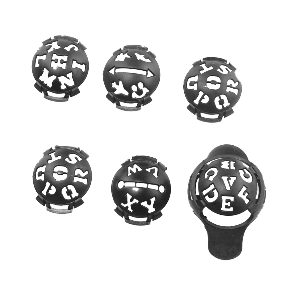 6Pcs Professional Golf Ball Line Liner Ball Marking Tool Alignment Tool - Durable & Lightweight Plastic 6Pcs Professional Golf Ball Line Liner Ball Marking Tool Alignment Tool - Durable & Lightweight Plastic