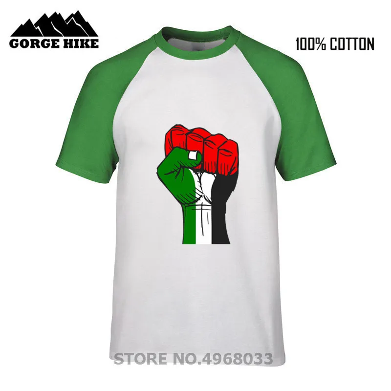 Яркая патриотическая футболка с надписью Palestine Hope strong fist Потрясающая Летняя