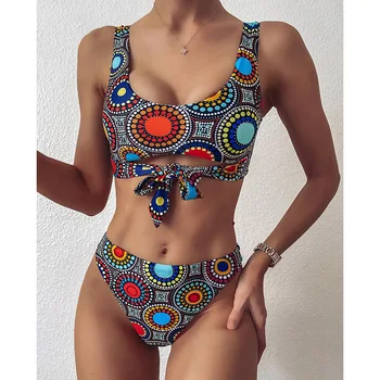 Mossha Printed sexy bikini set Bandeau high waist bikini 2020 Push up swimwear Keyhole women's swimsuit female bathing suit NEW
Mossha Printed sexy bikini set Bandeau high waist bikini 2020 Push up swimwear Keyhole women's swimsuit female bathing suit NEW
