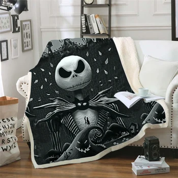 The Nightmare Before Christmas Jack Skull 3D Printed Sherpa Blanket Plush Velvet Warm Sheet Cartoon Office Nap Blanket BC2
The Nightmare Before Christmas Jack Skull 3D Printed Sherpa Blanket Plush Velvet Warm Sheet Cartoon Office Nap Blanket BC2
