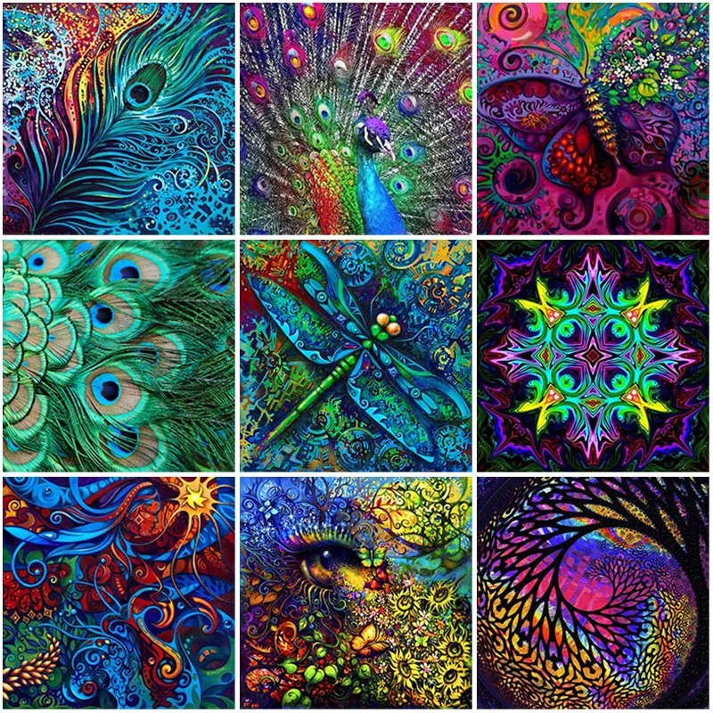 5D DIY Peacock Feather Diamond Painting Cross Ctitch Full Round Square Diamond Mosaic Embroidery Painting New Manual Art Gift
5D DIY Peacock Feather Diamond Painting Cross Ctitch Full Round Square Diamond Mosaic Embroidery Painting New Manual Art Gift