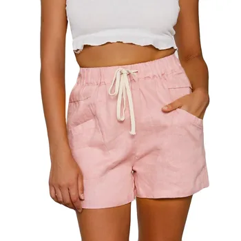 S-2XL Pink Women's Summer 2020 New Cotton and Linen Loose Shorts Girls Elastic Waist Five Cotton Casual Wild Wide Leg shorts
S-2XL Pink Women's Summer 2020 New Cotton and Linen Loose Shorts Girls Elastic Waist Five Cotton Casual Wild Wide Leg shorts