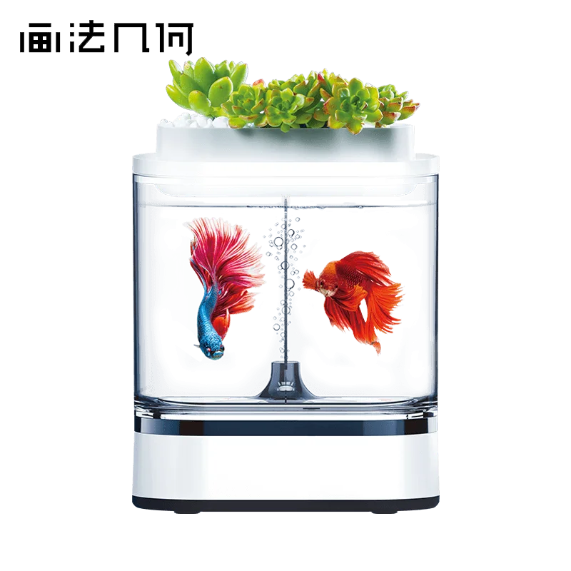 Аквариум YouPin Geometrc Mini Lazy Fish Tank Pro C300 самоочищающийся аквариум со светодиодной