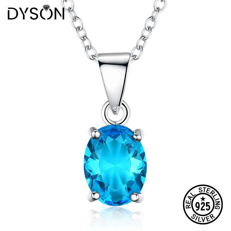 Dyson 925 Sterling Silver Necklaces For Women Oval Created Gemstone Blue Topaz Pendant Necklace Wedding Anniversary Gift Jewelry
Dyson 925 Sterling Silver Necklaces For Women Oval Created Gemstone Blue Topaz Pendant Necklace Wedding Anniversary Gift Jewelry