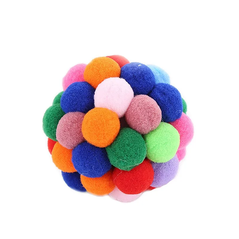 2020 New Pet Cat Toy Colorful Handmade Bells Bouncy Ball Built-In Catnip Interactive Toy For Chihuahua Puppy cat dog Supplier
2020 New Pet Cat Toy Colorful Handmade Bells Bouncy Ball Built-In Catnip Interactive Toy For Chihuahua Puppy cat dog Supplier
