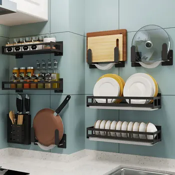 Kitchen Wall-Mount Storage Shelf Rack Spice Bowl Chopsticks Dish Drying Rack Corner Utensil Spoon Knife Organize Hanger Hook 
Kitchen Wall-Mount Storage Shelf Rack Spice Bowl Chopsticks Dish Drying Rack Corner Utensil Spoon Knife Organize Hanger Hook