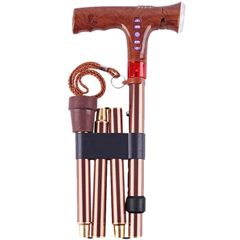 Folding Walking Sticks Aluminum Alloy Cane with LED Light, Lightweight Crutches Non-Slip
Folding Walking Sticks Aluminum Alloy Cane with LED Light, Lightweight Crutches Non-Slip