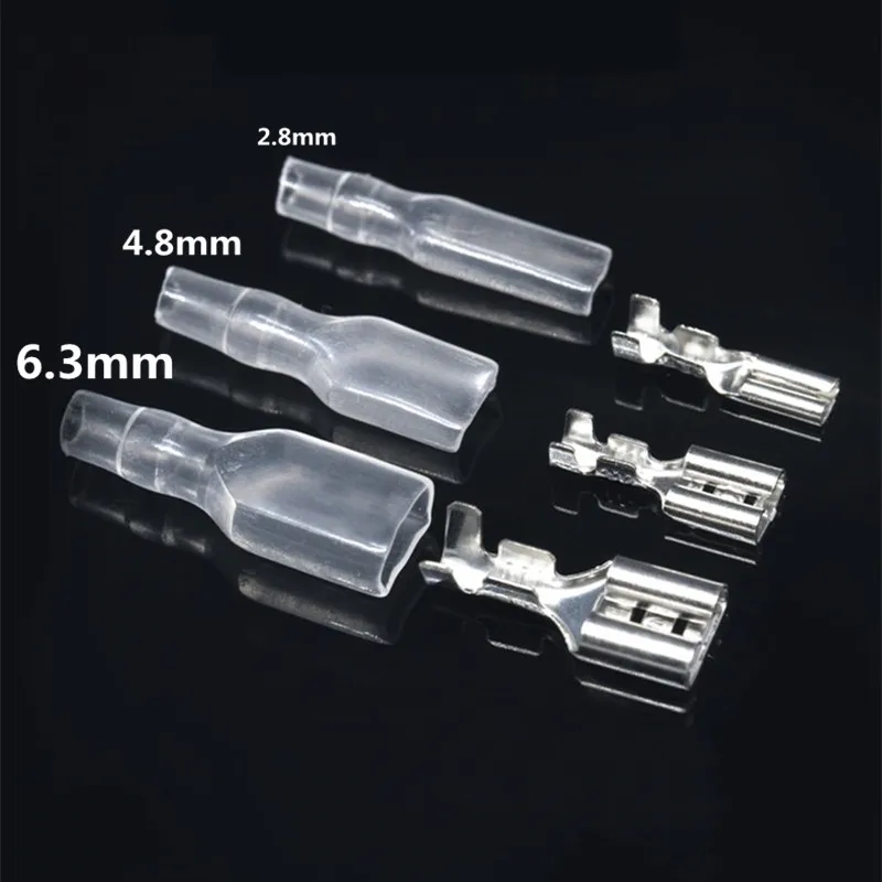 50pcs Female Spade Connector 2.8 /4.8 /6.3 Crimp Terminal with Insulating Sleeves For Terminals 22-14AWG
50pcs Female Spade Connector 2.8 /4.8 /6.3 Crimp Terminal with Insulating Sleeves For Terminals 22-14AWG
