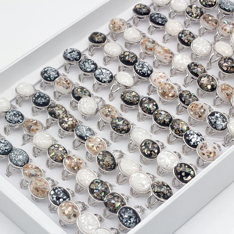 20pcs Brand NEW Oval Natural Shell Rings For Women Unique Jewelry Wholesale Stone Rings
20pcs Brand NEW Oval Natural Shell Rings For Women Unique Jewelry Wholesale Stone Rings