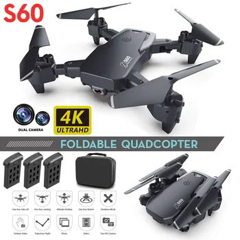 S60 Drone 4k Wide Angle Camera WiFi fpv Dual Camera RC Quadcopter Height Keep mini pocket Drones Selfie Helicopter gift for kids
S60 Drone 4k Wide Angle Camera WiFi fpv Dual Camera RC Quadcopter Height Keep mini pocket Drones Selfie Helicopter gift for kids