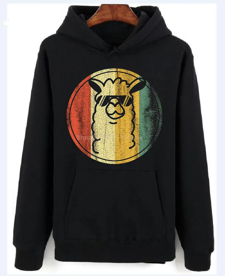 Альпака Llama T-Hoodies свитер подарки: винтаж ретро без Prob LlamaRound T-худи свитеры | Мужская
