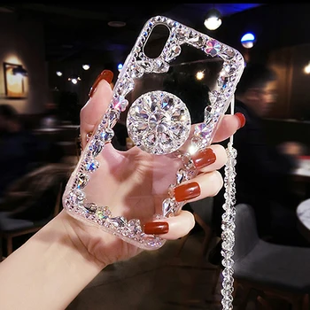 Capa For iPhone 6 7 8 Plus XR X XS MAX Case Phone Accessories With Strap Holder Back Cover Coque For Women Girl Diamond Capinha
Capa For iPhone 6 7 8 Plus XR X XS MAX Case Phone Accessories With Strap Holder Back Cover Coque For Women Girl Diamond Capinha