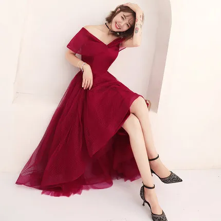 Bride Dress for Toast 2019 New Style Summer Korean Style Red Front Short Long Back off-Shoulder Slim Fit Marriage Dress Women's
Bride Dress for Toast 2019 New Style Summer Korean Style Red Front Short Long Back off-Shoulder Slim Fit Marriage Dress Women's