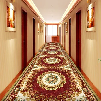 Arab Corridor Carpets Hotel Long Aisle Rug Decorative Entrance Hallway Runner Anti-Slip Stair Carpet Wedding Floor Rugs 
Arab Corridor Carpets Hotel Long Aisle Rug Decorative Entrance Hallway Runner Anti-Slip Stair Carpet Wedding Floor Rugs