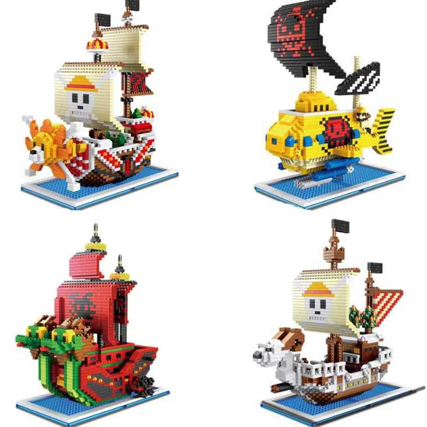 New One Piece Luffy Pirates Ship Diamond Nano Building Blocks Thousand Sunny Going Merry Snake Law Submarine Toy Bircks for Gift
New One Piece Luffy Pirates Ship Diamond Nano Building Blocks Thousand Sunny Going Merry Snake Law Submarine Toy Bircks for Gift