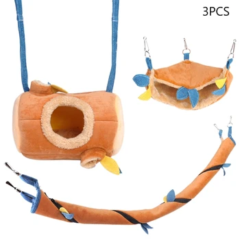 Hamster Hammock Set Cute Small Pet Cage Accessories Hanging Fleece Tunnel Sugar Glider Swing Bed Nest
Hamster Hammock Set Cute Small Pet Cage Accessories Hanging Fleece Tunnel Sugar Glider Swing Bed Nest