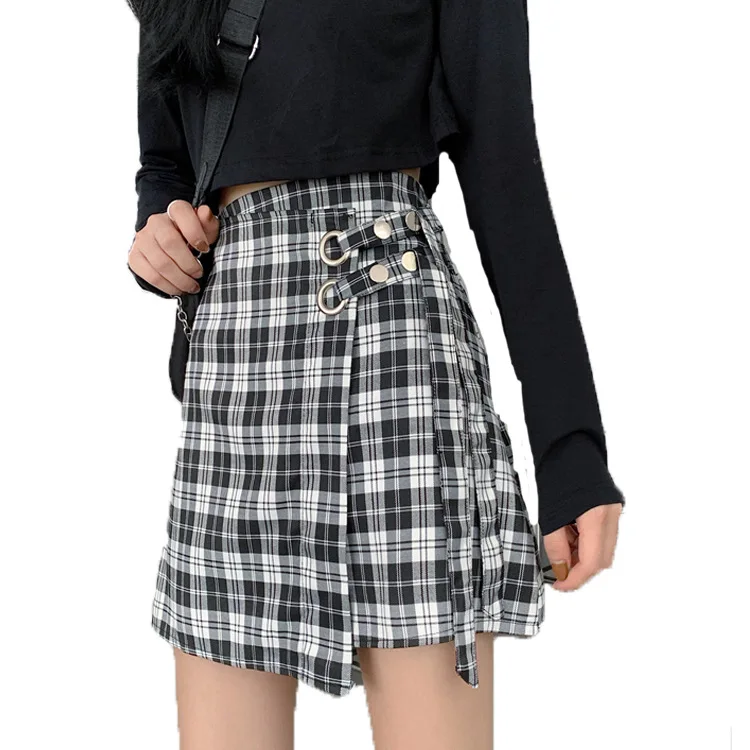 Womens Korean preppy style girl school plaid Skirt England Style High Waist Skirts womens medieval skirt gothic skirt mini skirt
Womens Korean preppy style girl school plaid Skirt England Style High Waist Skirts womens medieval skirt gothic skirt mini skirt