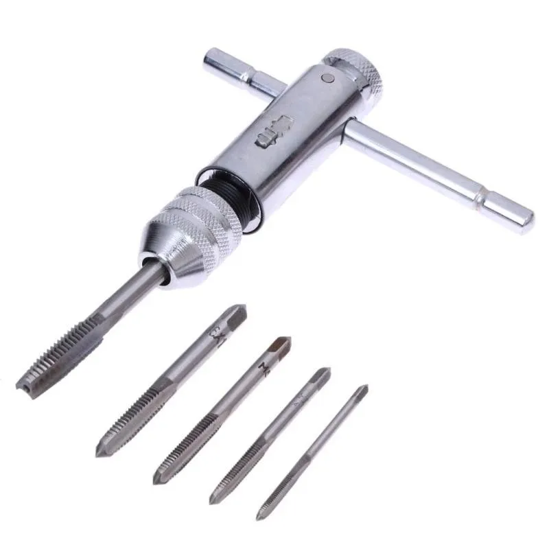 Adjustable T-Handle Ratchet Tap Wrench M3-M8 Metric Machine Screw Tap Kit Household Metric Die Set Hand Threading Tool
Adjustable T-Handle Ratchet Tap Wrench M3-M8 Metric Machine Screw Tap Kit Household Metric Die Set Hand Threading Tool