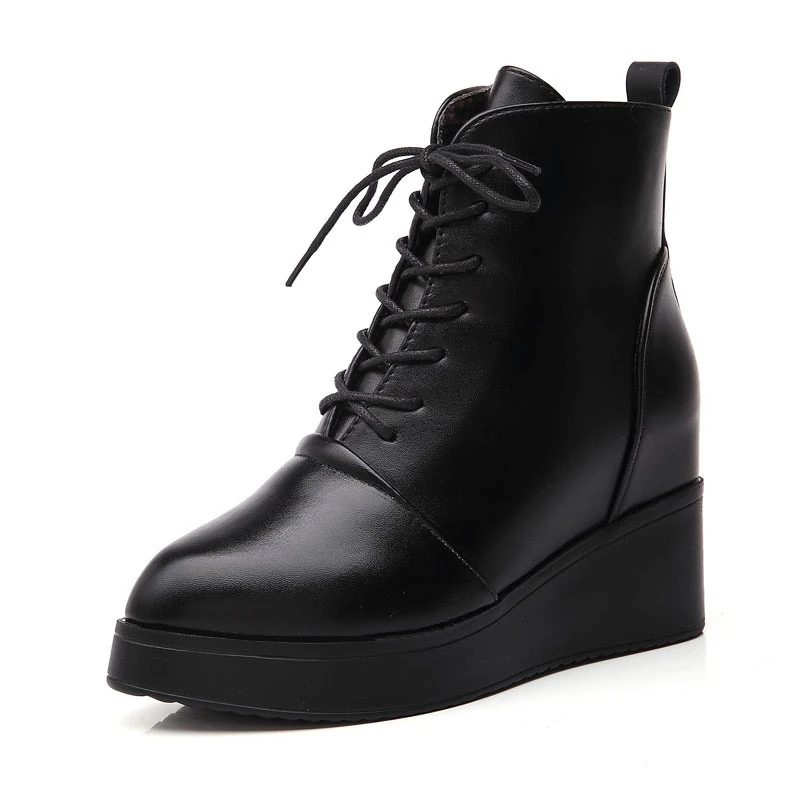 Black Platform Boots Women Motorcycle Casual Punk Boots Heels 8CM Womens Leather Booties Thick Bottom Wedge Boots Ankle Shoes
Black Platform Boots Women Motorcycle Casual Punk Boots Heels 8CM Womens Leather Booties Thick Bottom Wedge Boots Ankle Shoes