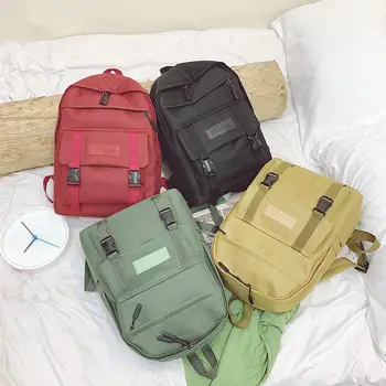 2020 Backpack Women Backpack Fashion Solid Color Shoulder Bag Casual Women Backpack Teenage Girl School Bag Travel Backpack Bags 
2020 Backpack Women Backpack Fashion Solid Color Shoulder Bag Casual Women Backpack Teenage Girl School Bag Travel Backpack Bags
