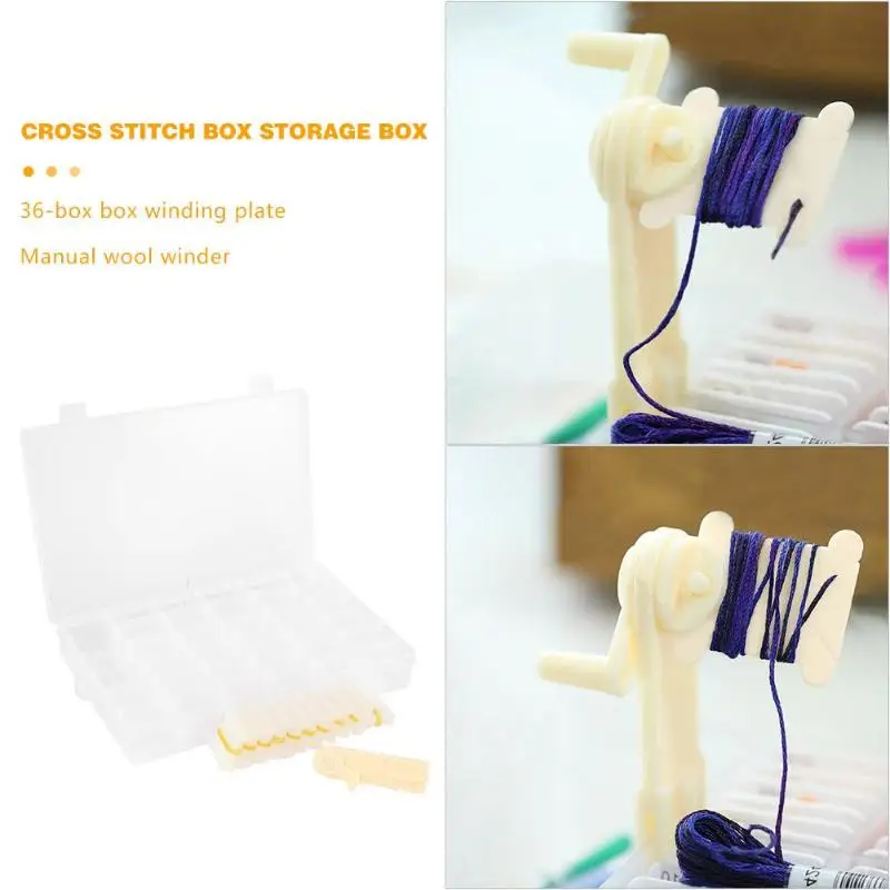 100pcs Embroidery Plastic Threads Bobbins Floss Card 36 Grids Storage Holder Box Home Cross-stitch Storage Essential Supplies
100pcs Embroidery Plastic Threads Bobbins Floss Card 36 Grids Storage Holder Box Home Cross-stitch Storage Essential Supplies