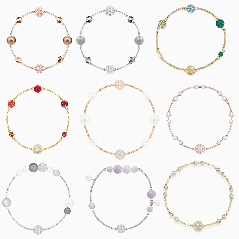 Fashion Jewelry SWA New REMIX COLLECTION ROUND PEARL STRAND Bracelet Elegant Crystal Pearl Shape Female Trend Romantic Gift
Fashion Jewelry SWA New REMIX COLLECTION ROUND PEARL STRAND Bracelet Elegant Crystal Pearl Shape Female Trend Romantic Gift