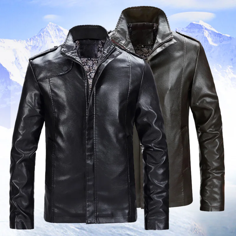 Spring And Autumn Thin Men Stand Collar Solid Color Slim Fit Washing PU Leather Coat Large Size Casual Leather Coat
Spring And Autumn Thin Men Stand Collar Solid Color Slim Fit Washing PU Leather Coat Large Size Casual Leather Coat