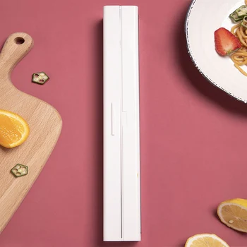 32x5x5cm Restaurant Plastic Cutter Sealing DIY Storage Holder Professional Food Wrap Dispenser Cling Film White Easy Apply
32x5x5cm Restaurant Plastic Cutter Sealing DIY Storage Holder Professional Food Wrap Dispenser Cling Film White Easy Apply