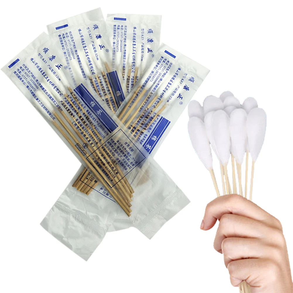 

600pcs/Pack Double Head Cotton Swab Bamboo Cotton Buds Medical Ear Cleaning Wood Sticks Cotton Swabs Drop shipping Wacik